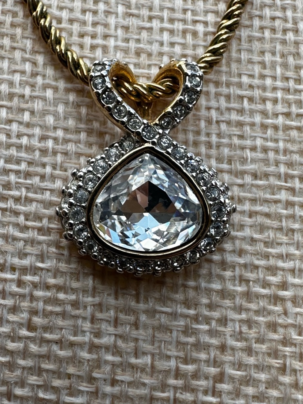 Swarovski Gold-Plated Crystal Heart Pendant Necklace - Picture 3 of 9